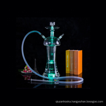 China factory cheap wholesale narguile hookah 2019 mushroom shape glass hookah shisha with LED lights